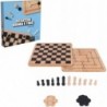 DAMA SCACCHI TRIS LEGNO 66796 SPINMASTER