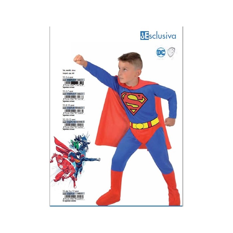 Vestito superman on sale