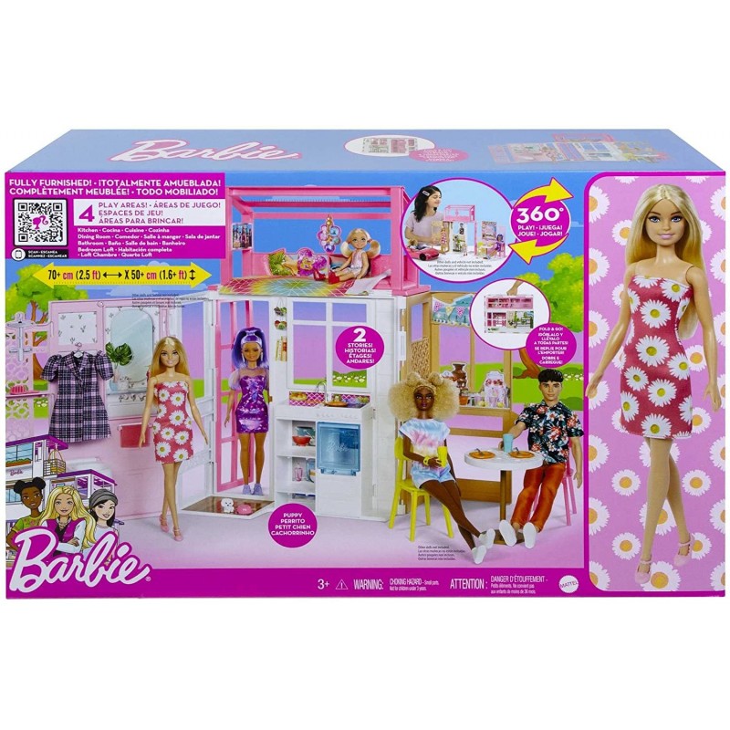 BARBIE CASA LOFT NEW HCD48 MATTEL